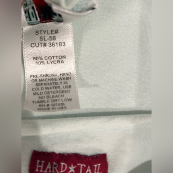Hard Tail Forever aquamarine/light mint boatneck  dress size Large - Picture 8 of 8